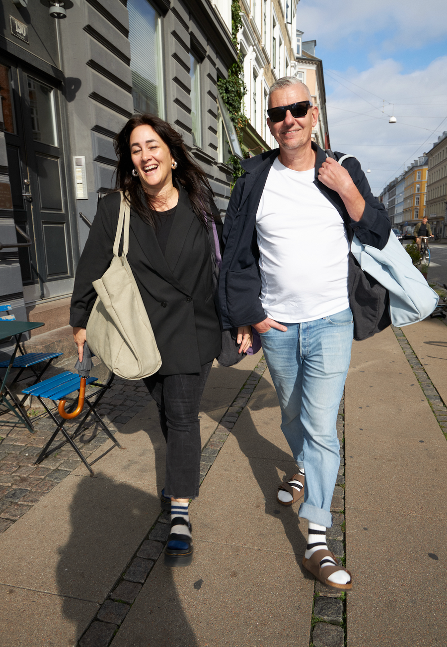 Michel Pfeiffer and Linea Deckmann, founders of AYDO, in Copenhagen