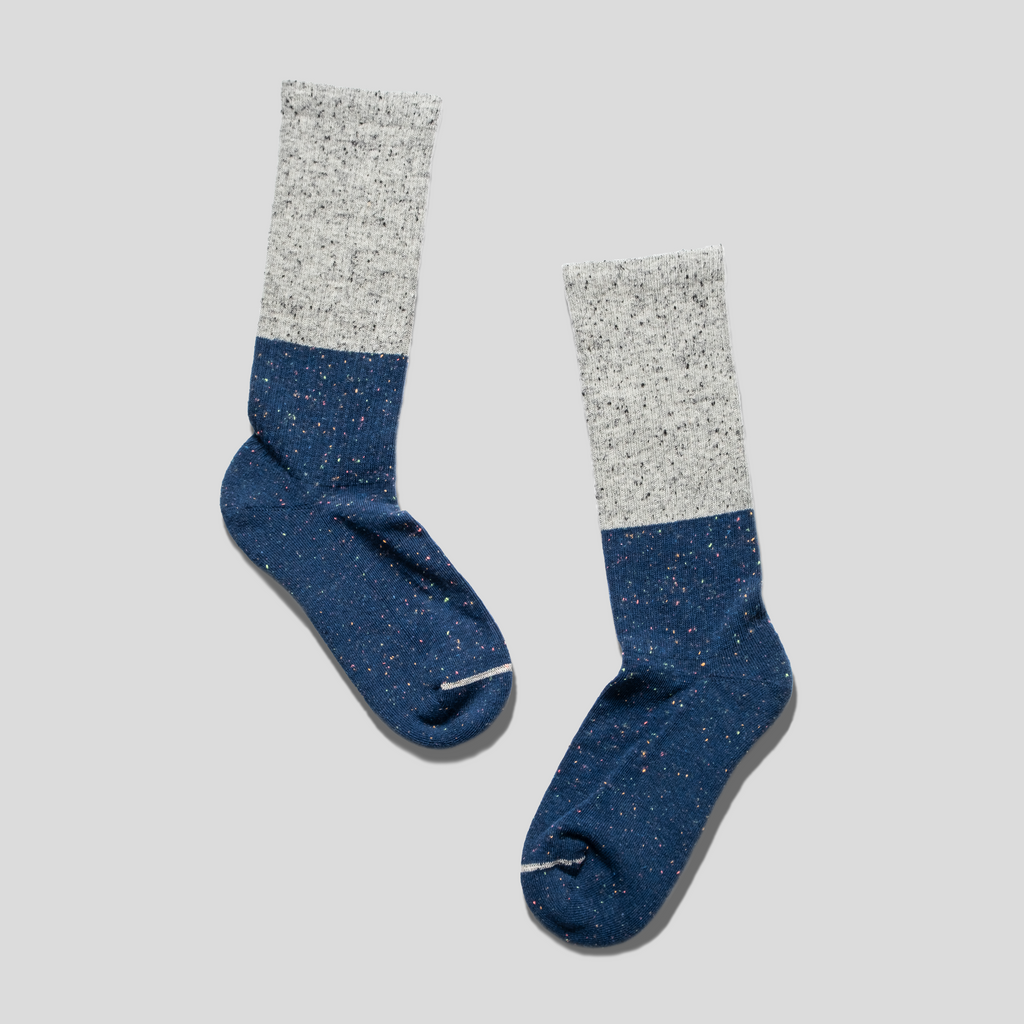 Tennis Cotton Neps Terry // Grey//Dark Blue