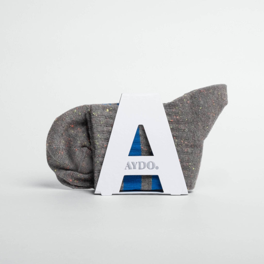 ANTWERPEN // Dark Grey Melange NEPS // French Blue