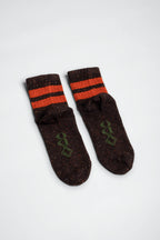 ANTWERPEN // Dark Brown NEPS // Red Orange